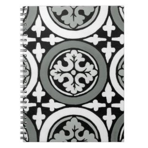 Decorative Renaissance Rosette Tile Design Notebook