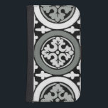 Decorative Renaissance Rosette Tile Design Wallet Phone Case For Samsung Galaxy S4<br><div class="desc">Shakespeare would have loved to place this decorative renaissance rosette tile design in his home. To buy one or buy two,  that is the question! For all fans of leaves and leaf-pritn designs!</div>