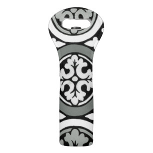 Decorative Renaissance Rosette Tile Design Wine Bag
