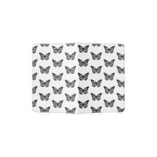 Decorative Retro Butterflies Pattern Passport Holder
