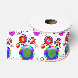 decorative ribbon abstract circles
