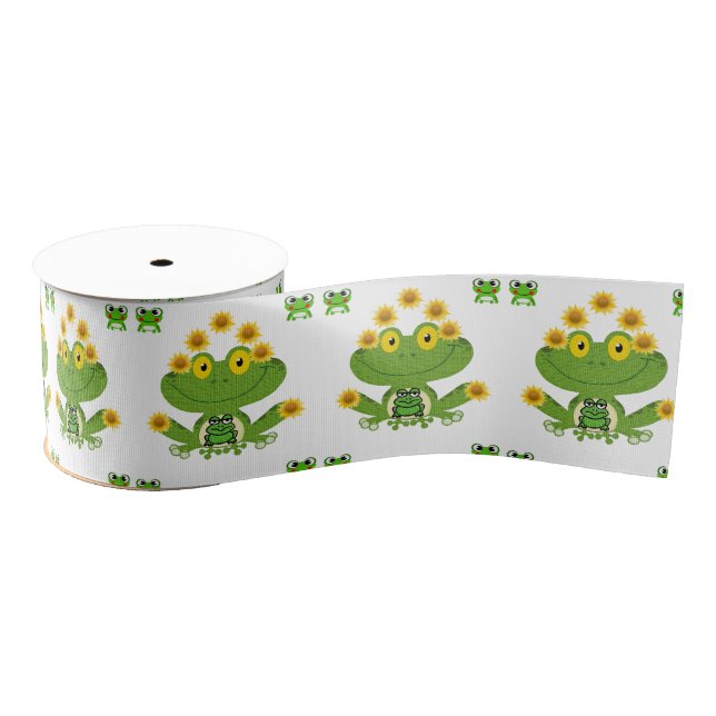 decorative ribbon children frogs (Spool)