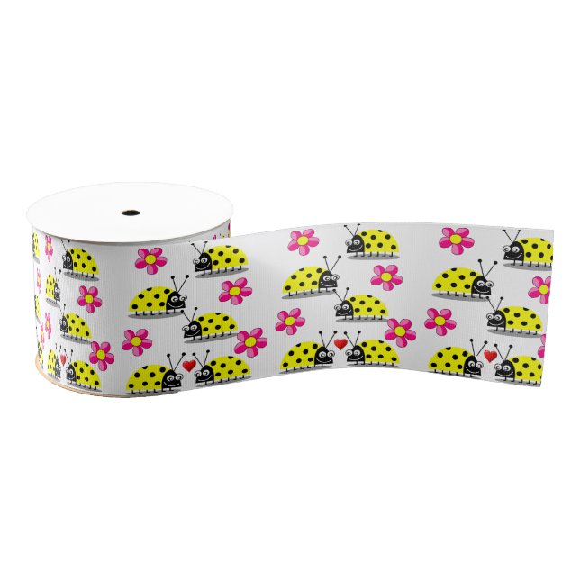 decorative ribbon children ladybugs (Spool)