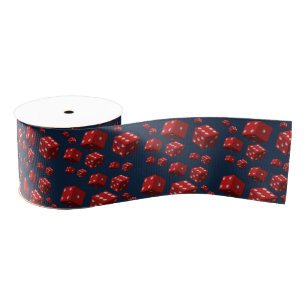 decorative ribbon red dice