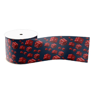 decorative ribbon red dice