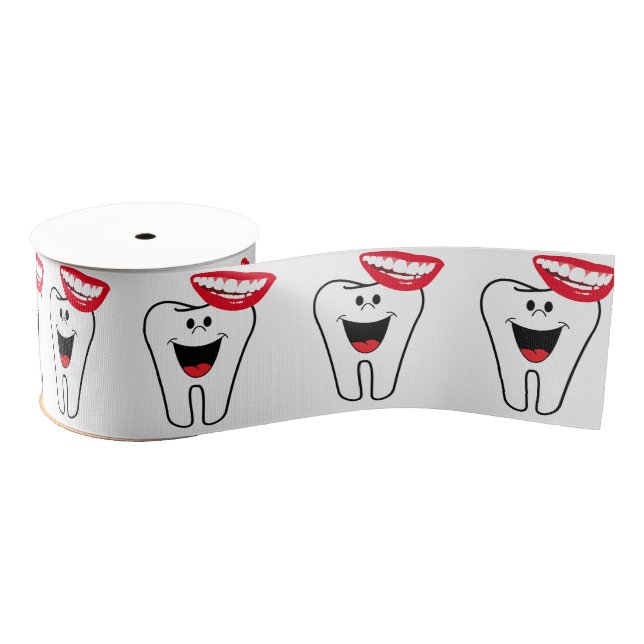 Decorative Ribbon Teeth Smile Dentist (Spool)