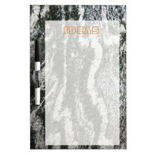 Decorative Rock surface with Text Dry-Erase Board