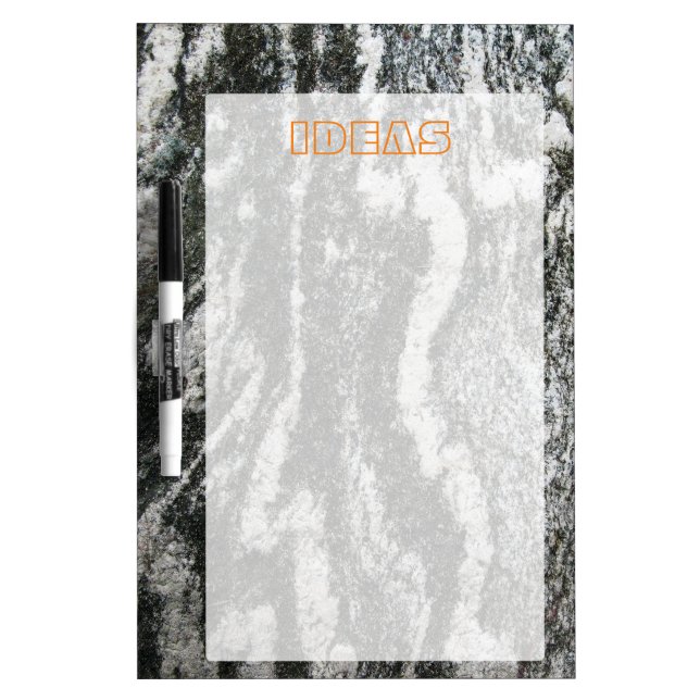 Decorative Rock surface with Text Dry-Erase Board (Front)