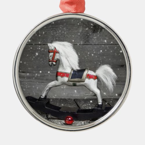 Decorative Rocking Horse Metal Ornament