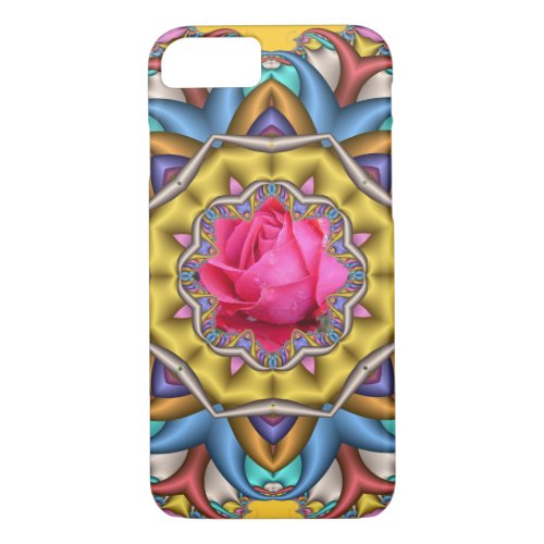 Decorative romantic iPhone case with Rose