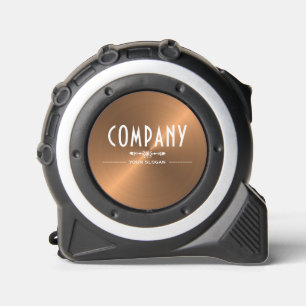Decorative Rose Gold Metal Effect Company Name Tape Measure