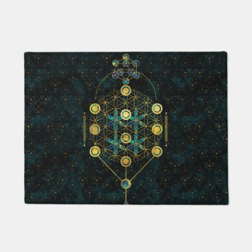 Decorative Sacred Geometry symbol Doormat