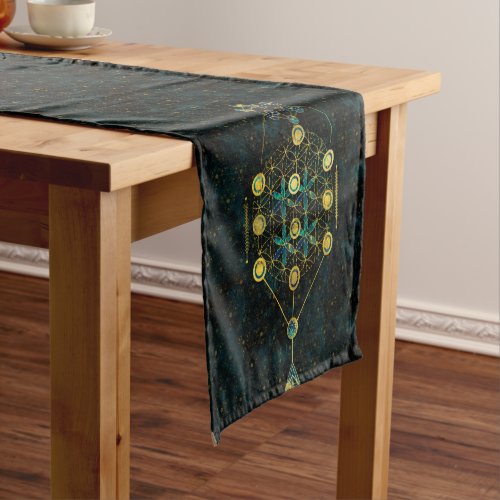 Decorative Sacred Geometry symbol Short Table Runner