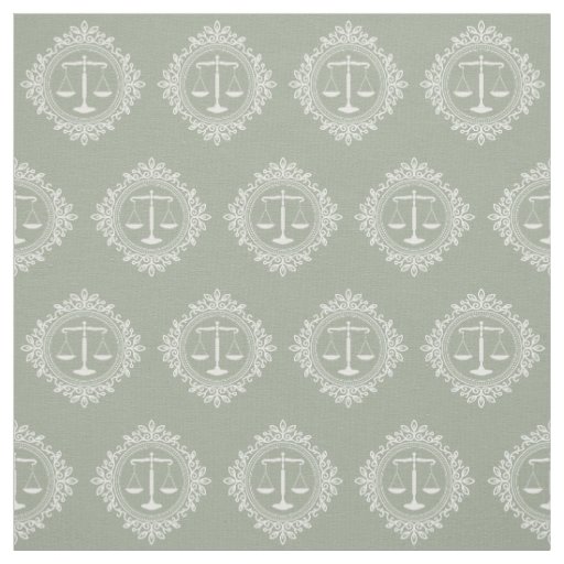 Decorative Scales of Justice Law Gifts Fabric