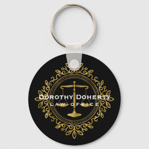Decorative Scales of Justice    Lawyer Keychain