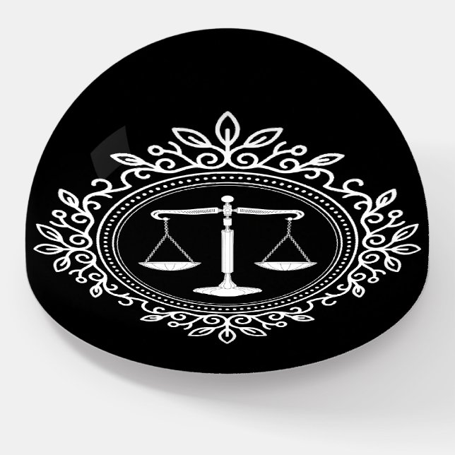 Decorative | Scales of Justice Paperweight (Angled)