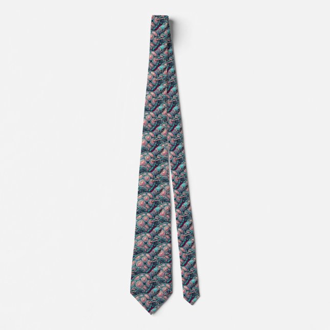 Decorative Sea Turtle Neck Tie (Front)