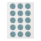 Decorative Sea Wave Background Edible Frosting Rounds (Sheet)
