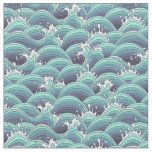 Decorative Sea Wave Background Fabric