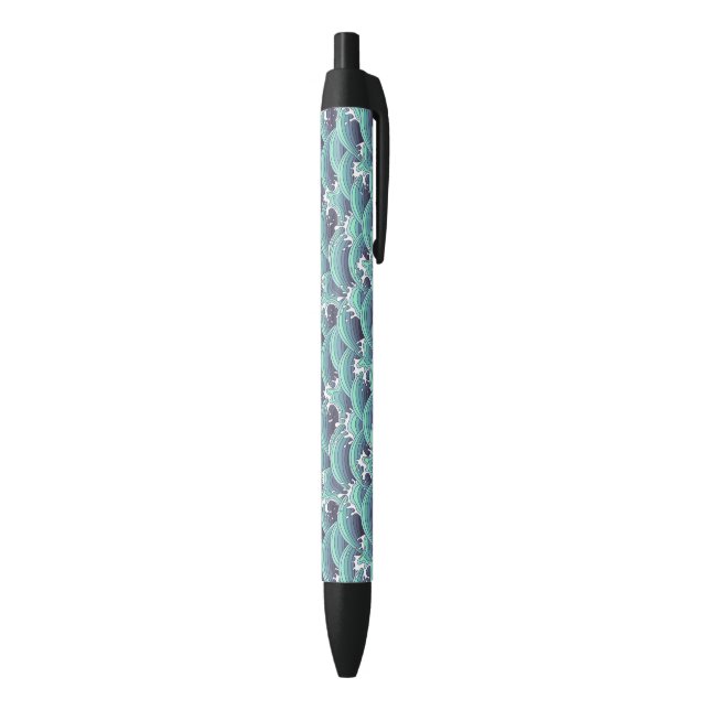 Decorative Sea Wave Background Pen (Bottom (Vertical))