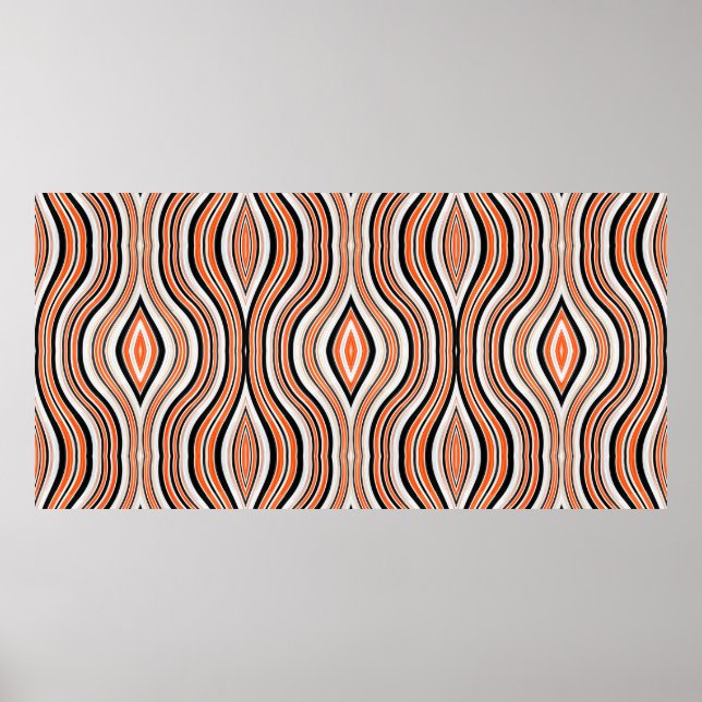 Decorative seamless light gray, black and antique  poster (Front)
