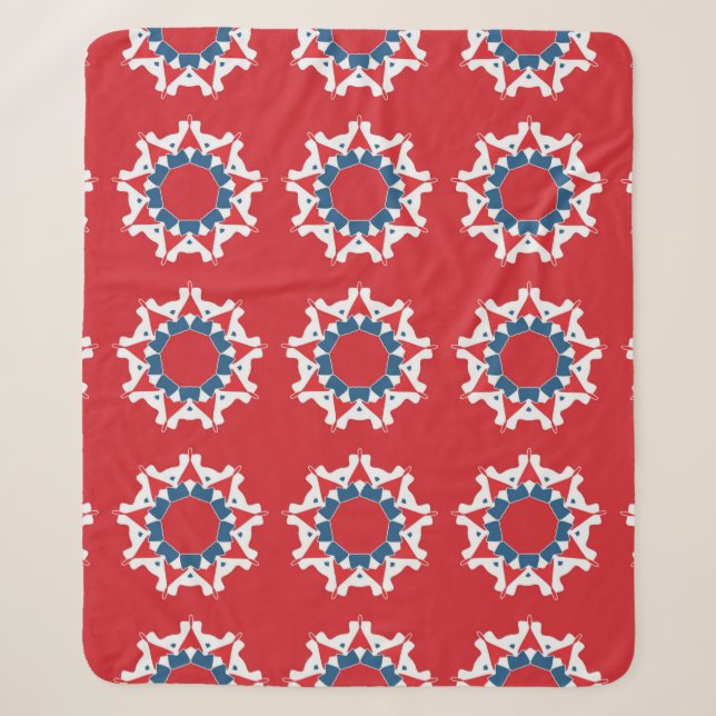 Decorative seamless pattern. Abstract texture desi Sherpa Blanket (Front)