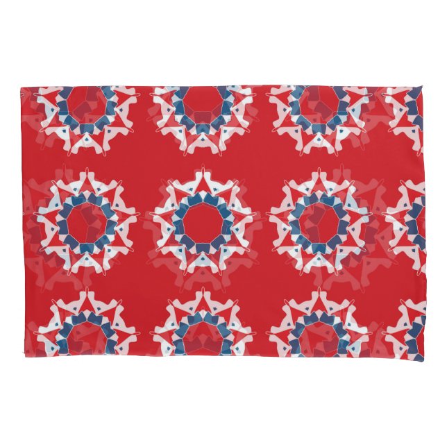 Decorative Seamless Pattern Round Element Pillow Case (Front)