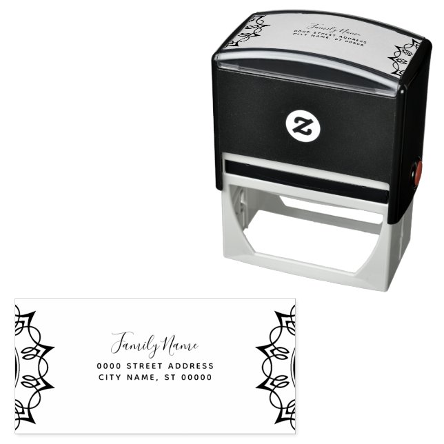 Decorative Self Inking Rubber Stamp (In Situ)