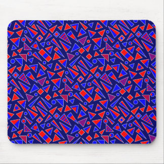 Decorative Shapes - Diagonal - Deep Navy Mouse Pad