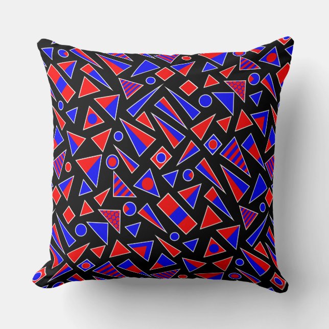 Decorative Shapes - Diagonal Throw Pillow (Front)