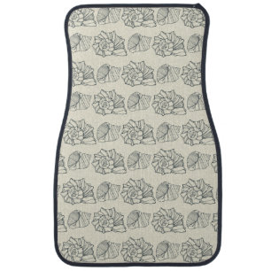 Decorative Shells Pattern Car Floor Mat