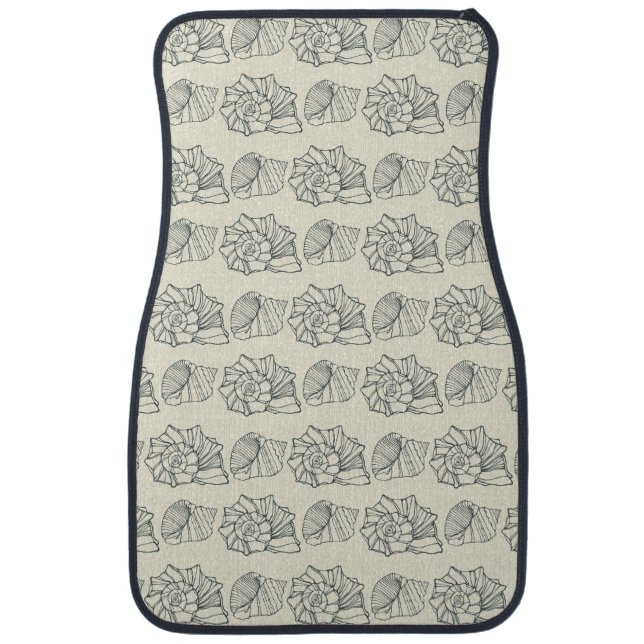Decorative Shells Pattern Car Floor Mat (Front)