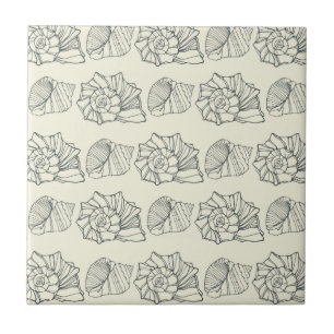 Decorative Shells Pattern Ceramic Tile