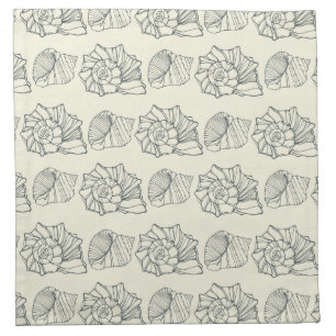 Decorative Shells Pattern Cloth Napkin