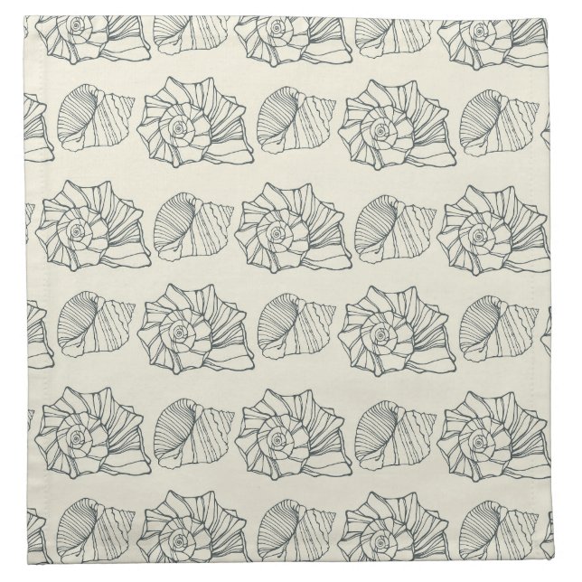 Decorative Shells Pattern Cloth Napkin (Front)