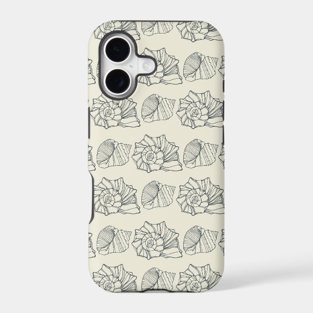 Decorative Shells Pattern Iphone Case (Back)