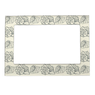 Decorative Shells Pattern Magnetic Photo Frame