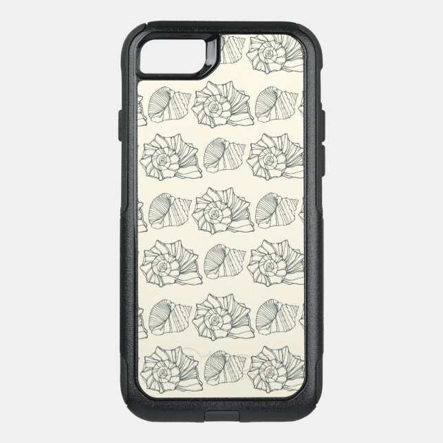 Decorative Shells Pattern Otterbox iPhone Case (Back)