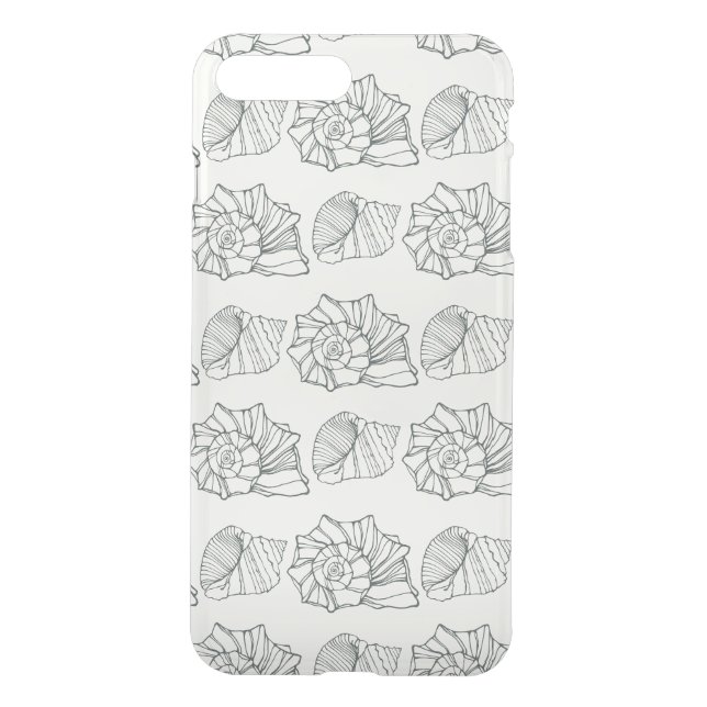 Decorative Shells Pattern Uncommon iPhone Case (Back)
