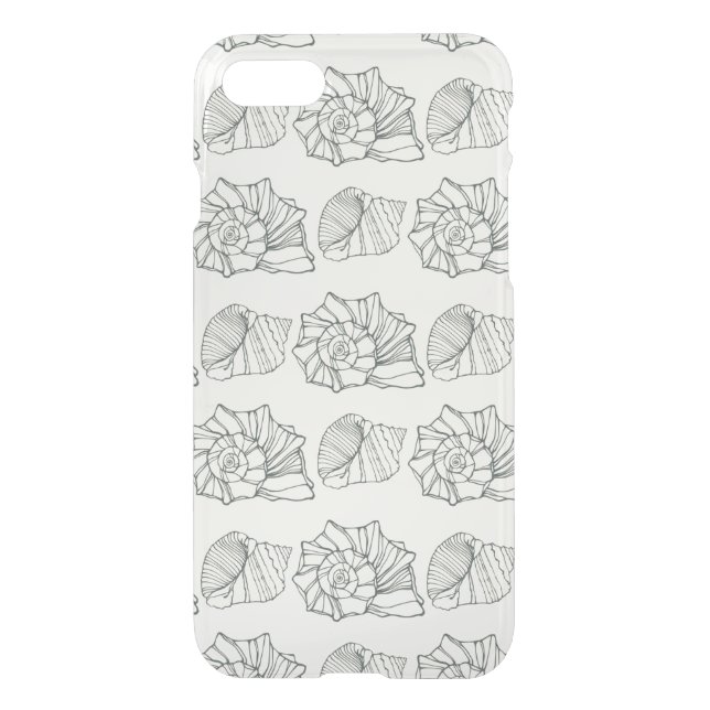 Decorative Shells Pattern Uncommon iPhone Case (Back)
