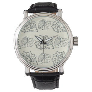 Decorative Shells Pattern Watch