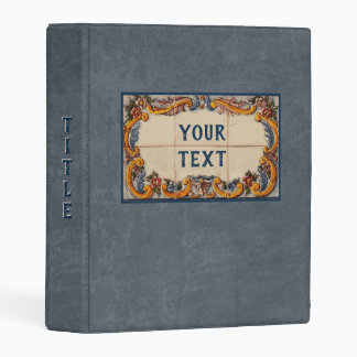 Decorative Sign with your Text on Front and Spine Mini Binder