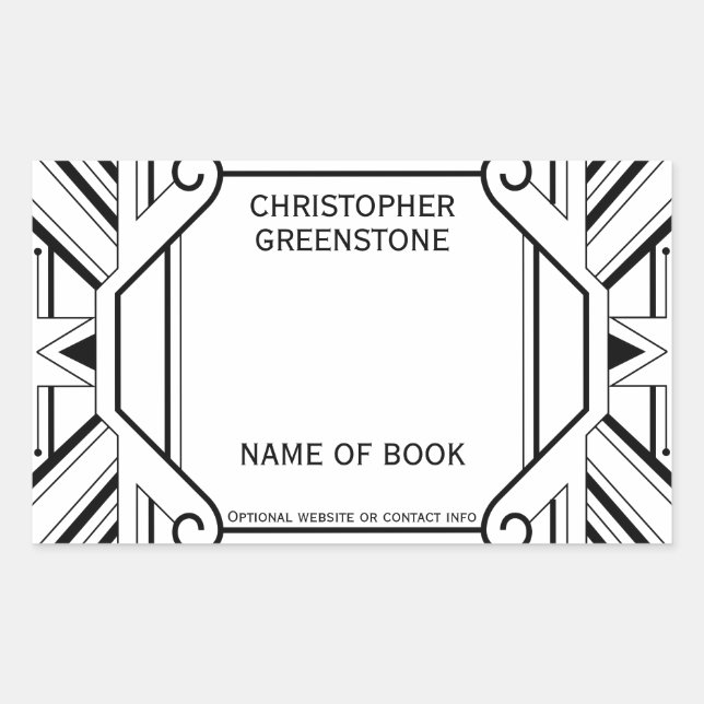 Decorative Signed By Author Bookplate (Front)