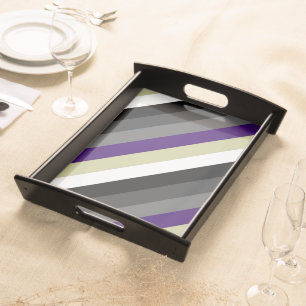 Decorative Silent Serving Tray