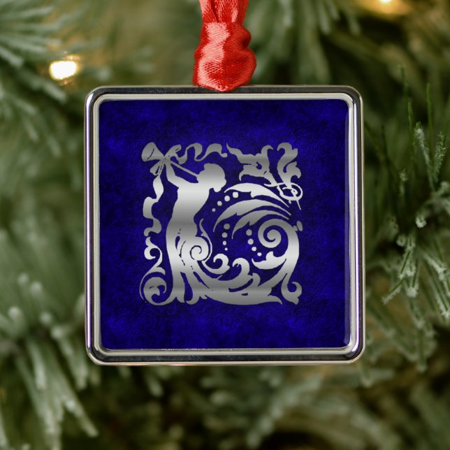 Decorative Silver Christmas Metal Ornament (Tree)