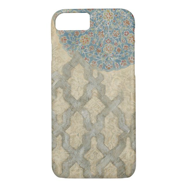 Decorative Silver Tapestry Floral Arrangement Case-Mate iPhone Case (Back)