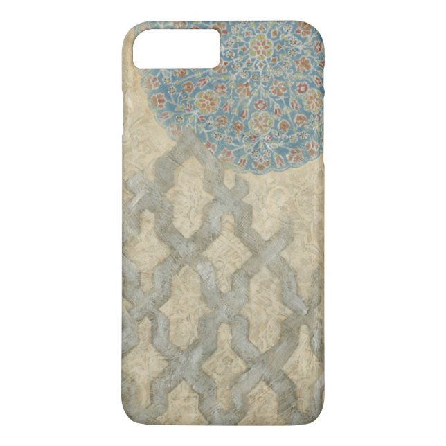 Decorative Silver Tapestry Floral Arrangement Case-Mate iPhone Case (Back)