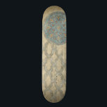 Decorative Silver Tapestry Floral Arrangement Skateboard Deck<br><div class="desc">A decorative silver tapestry showcases a circular floral arrangement. This print would make a wonderful gift for people who love tapestries or tapestry-style art!</div>