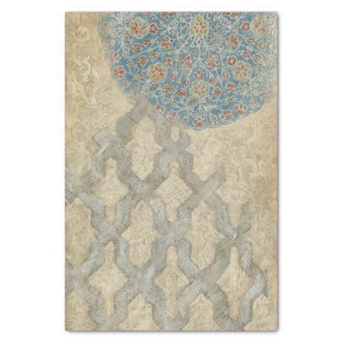 Decorative Silver Tapestry Floral Arrangement Tissue Paper