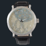 Decorative Silver Tapestry Floral Arrangement Watch<br><div class="desc">A decorative silver tapestry showcases a circular floral arrangement. This print would make a wonderful gift for people who love tapestries or tapestry-style art!</div>